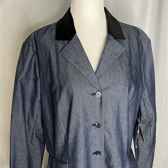 NWT Vintage Liz Claiborne Women's Button Down Dress Duster Coat - Picture 3 of 16